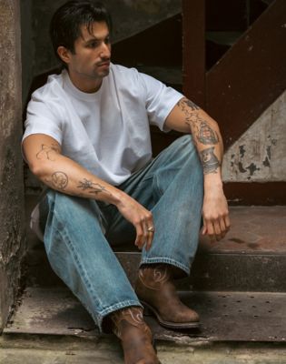 Barrel Jean in Mid Shade