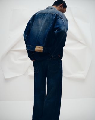 Lee x Feng Chen Wang Denim Jacket in Dark Worn