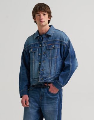 Lee x Feng Chen Wang Denim Jacket in Dark Worn