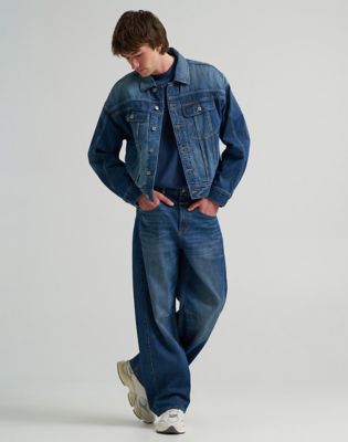 Lee x Feng Chen Wang Denim Jacket in Dark Worn