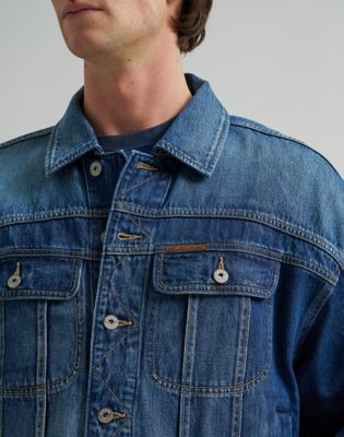 Lee x Feng Chen Wang Denim Jacket in Dark Worn