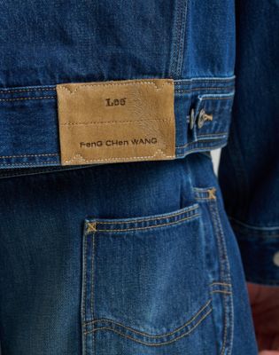 Lee x Feng Chen Wang Denim Jacket in Dark Worn