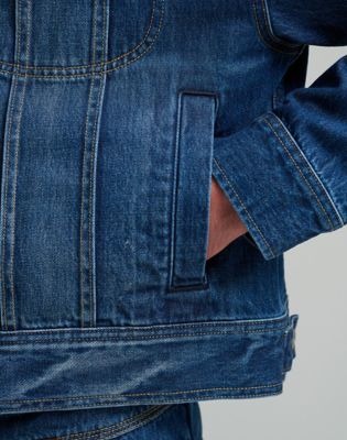 Lee x Feng Chen Wang Denim Jacket in Dark Worn
