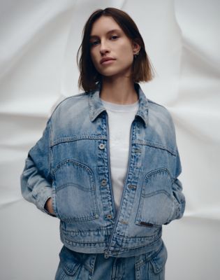 Lee x Feng Chen Wang Cropped Jacket in Light Shade