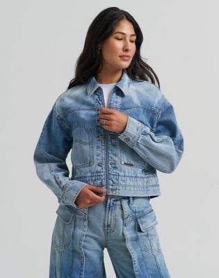 Lee x Feng Chen Wang Cropped Jacket in Light Shade