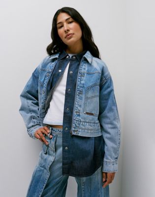 Lee x Feng Chen Wang Cropped Jacket in Light Shade