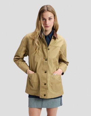 Relaxed Chore Field Jacket in Khaki
