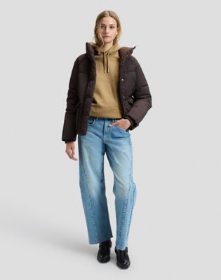 Regular Puffer Jacket in Chocolate Torte