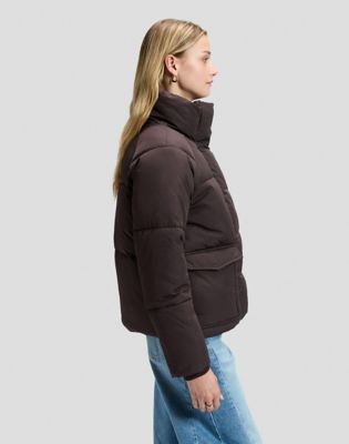 Regular Puffer Jacket in Chocolate Torte