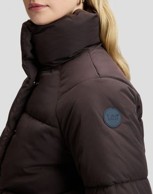 Regular Puffer Jacket in Chocolate Torte