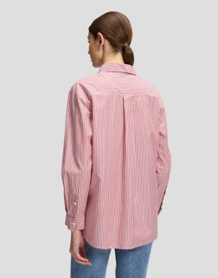 Relaxed Boyfriend Pocket Shirt in Samba Stripe