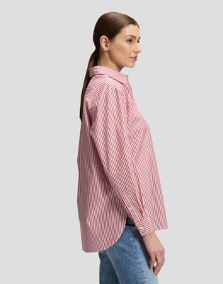 Relaxed Boyfriend Pocket Shirt in Samba Stripe