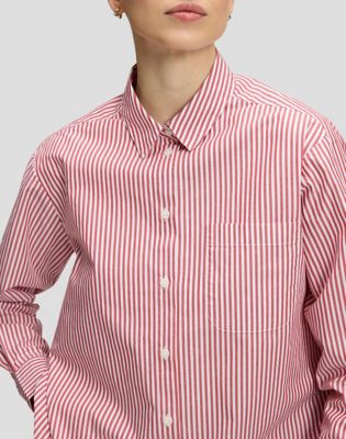 Relaxed Boyfriend Pocket Shirt in Samba Stripe
