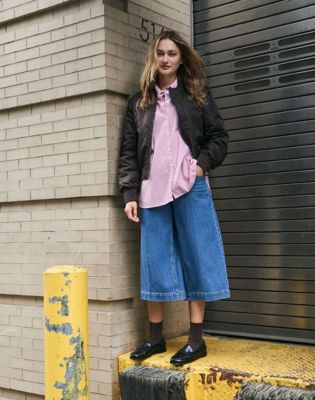 Relaxed Boyfriend Pocket Shirt in Samba Stripe