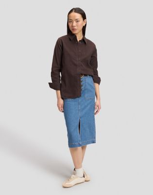 Regular Classic Shirt in Chocolate Torte