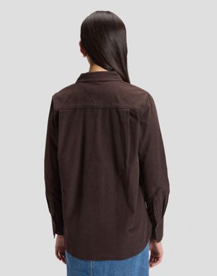Regular Classic Shirt in Chocolate Torte