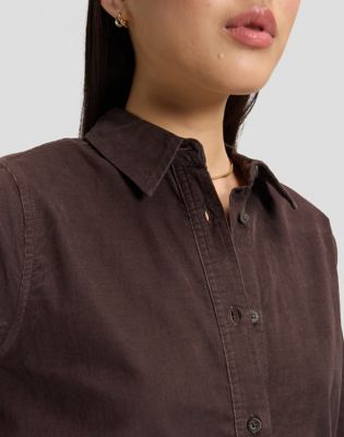 Regular Classic Shirt in Chocolate Torte