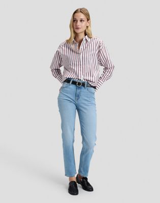 Regular Cuffed Shirt in Samba Stripe