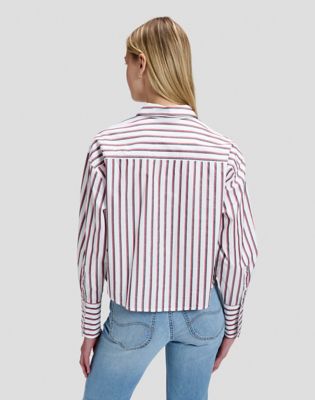 Regular Cuffed Shirt in Samba Stripe