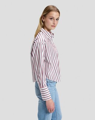 Regular Cuffed Shirt in Samba Stripe