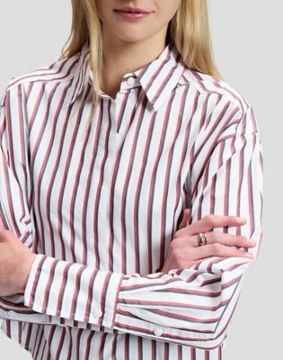 Regular Cuffed Shirt in Samba Stripe