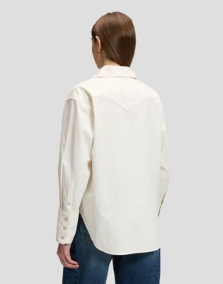 Relaxed Essential Western Shirt in Ecru