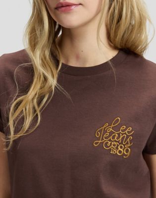 Lee 89 Regular Tee in Shaved Chocolate