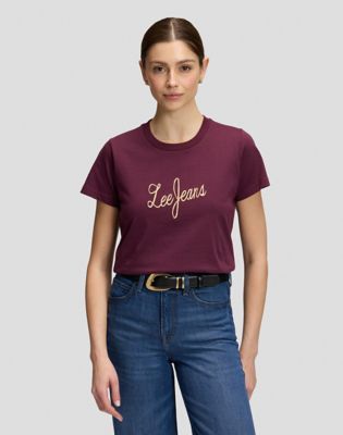 Lee Jeans Regular Tee in Fig
