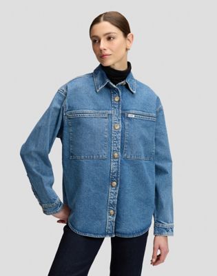 Relaxed Utility Overshirt in Eye Spy