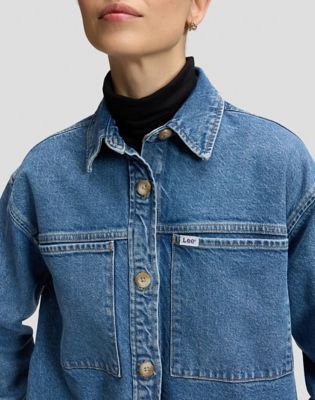 Relaxed Utility Overshirt in Eye Spy