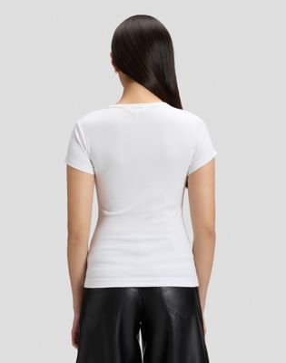 Slim Baby Tee in Bright White