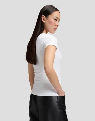 Slim Baby Tee in Bright White