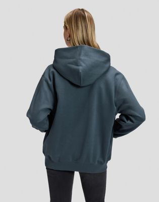 Relaxed Core Hoodie in Washed Black