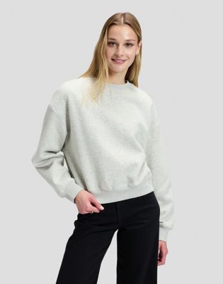 Relaxed Core Sweatshirt in Grey Heather
