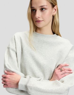 Relaxed Core Sweatshirt in Grey Heather