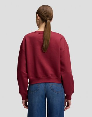 Relaxed Core Sweatshirt in Tibetan Red