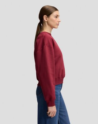Relaxed Core Sweatshirt in Tibetan Red