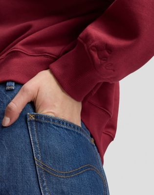Relaxed Core Sweatshirt in Tibetan Red