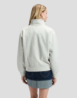 Regular Popover Sweatshirt in Grey Heather