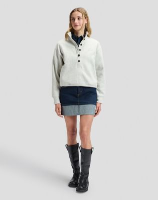 Regular Popover Sweatshirt in Grey Heather