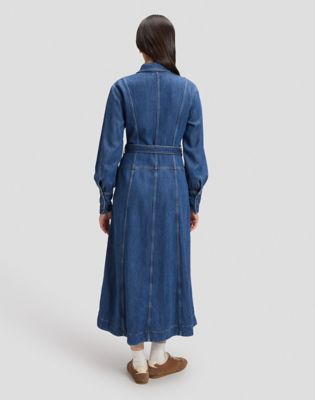 Regular Belted Long Dress in Frosted Over