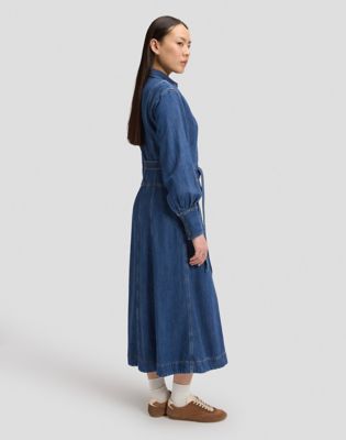 Regular Belted Long Dress in Frosted Over