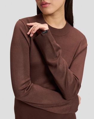 Regular Knitted Maxi Dress in Shaved Chocolate