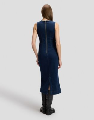 Slim Shaped Long Dress in Lee Hearts