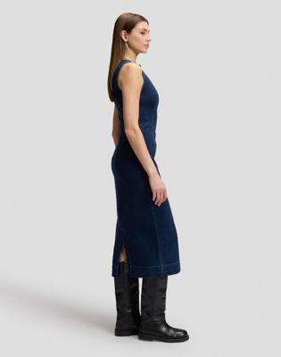Slim Shaped Long Dress in Lee Hearts