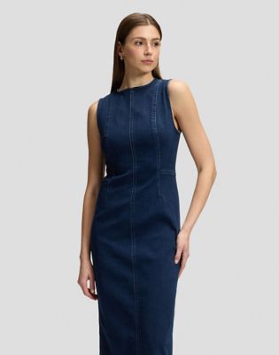 Slim Shaped Long Dress in Lee Hearts