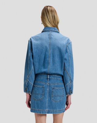Regular Chore Mini Dress in Snow Lodge