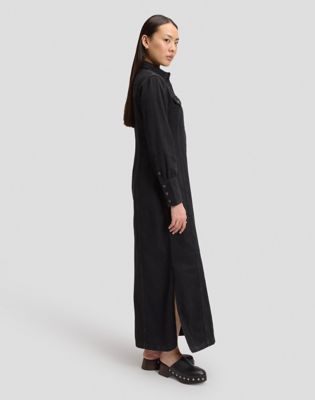Slim Shaped Western Dress in Dark Volume