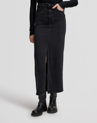 Regular Slit Front Maxi Skirt in In A Blur