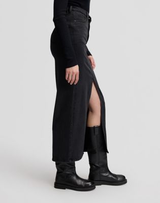 Regular Slit Front Maxi Skirt in In A Blur